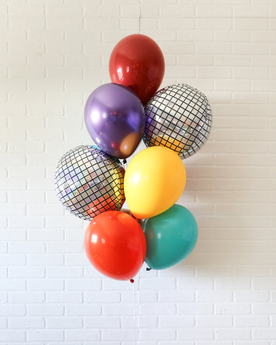 Lollapalooza Theme - Orb & 11in Bouquet - bouquet of 10