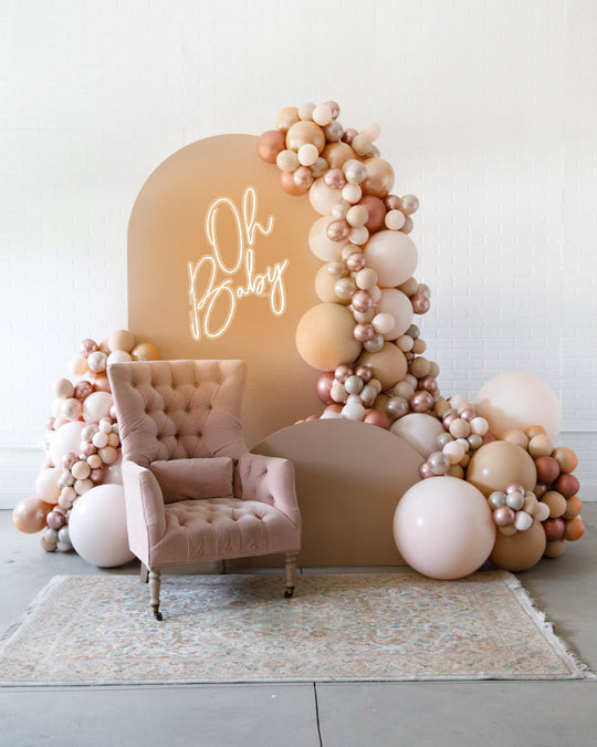 Customizable - The Cabriole Set with Oh Baby Neon Sign