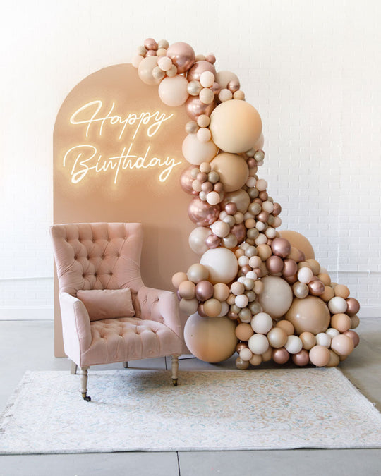 Customizable - The Aadi Set with Happy Birthday Neon Sign