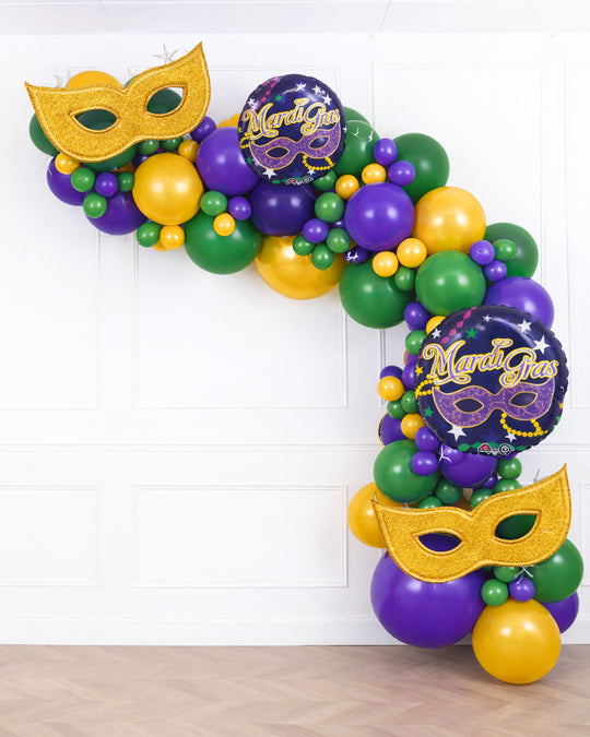 Mardi Gras - Balloon Garland Install Piece - 12ft