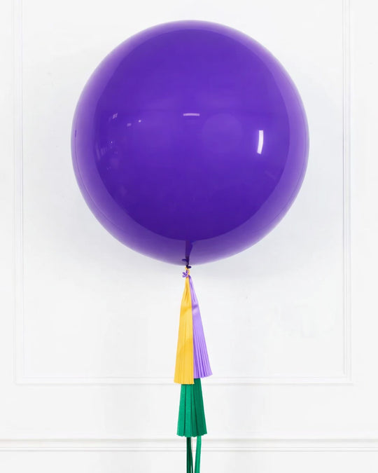 Mardi Gras - Giant Balloon with Tassel