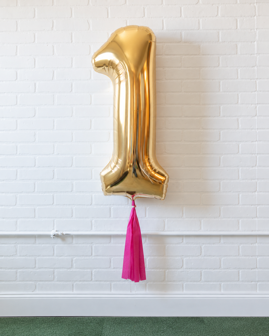 Meowza - Individual Floating Foil Number with Skirt