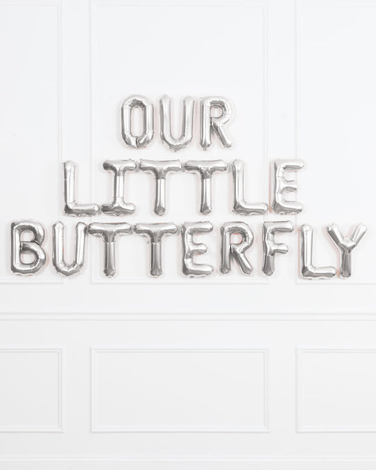 Butterfly Garden - 16in Rose Gold Foil Letters Set