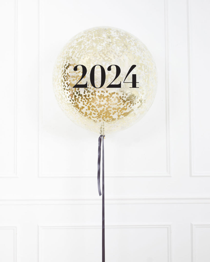 Confettis Nouvel An 2024, RUNEAY Confettis Happy New Year 400 Pcs