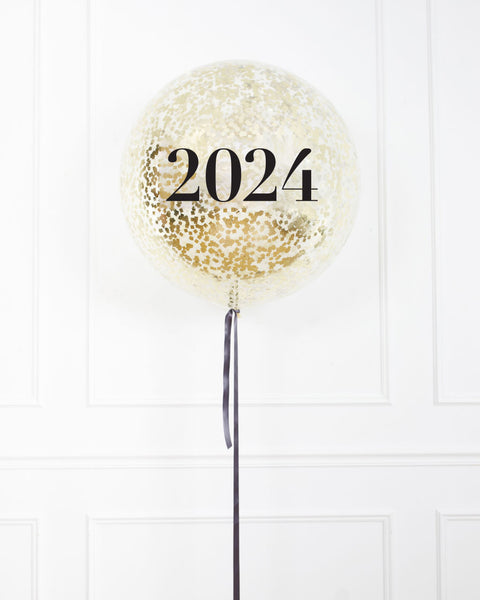 New Year's Eve - 2024 Foil on Balloon Pedestal — Paris312