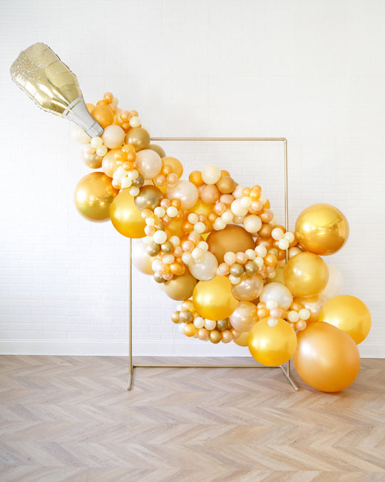 New Year's Eve - Rectangle Frame - 4x6ft with Champagne Bottle