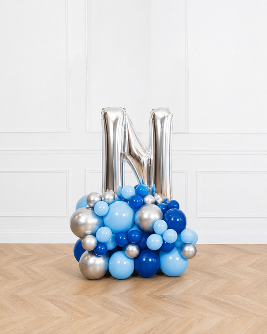 Custom Business Collection - Personalized Letter Balloon Pedestal - 4ft