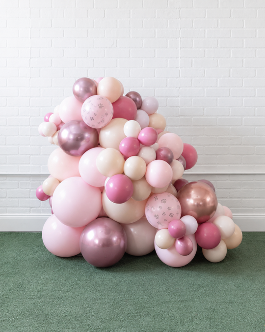 Princess Pooch - Organic Balloon Cluster - 3ft