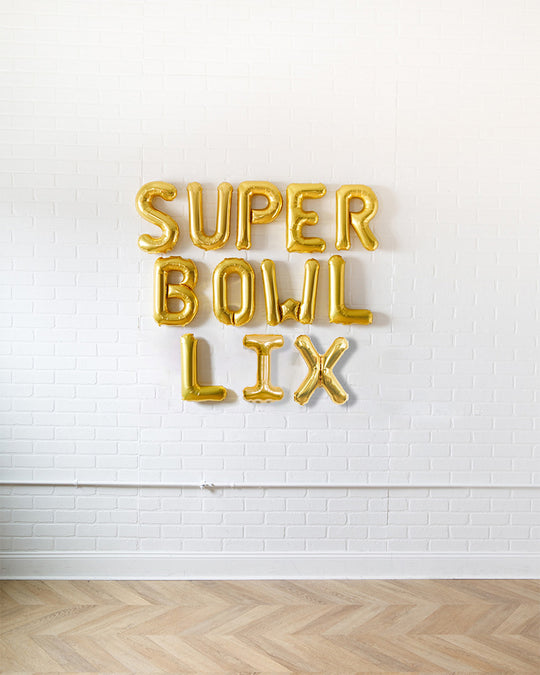 The Big Game - SUPERBOWL LIX 16in Foil Letters Set
