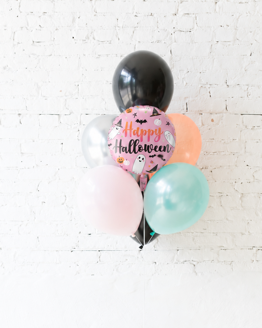 Halloween Theme - Foil and 11in Balloons - bouquet of 7