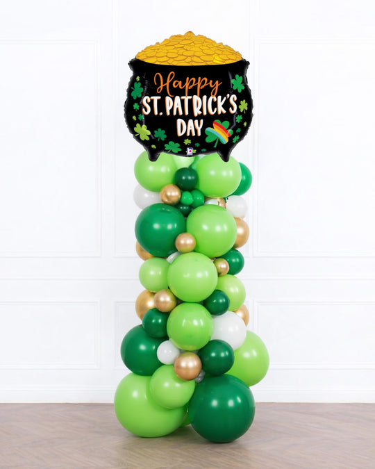 St. Patrick's Day - Themed Balloon Column - 7ft