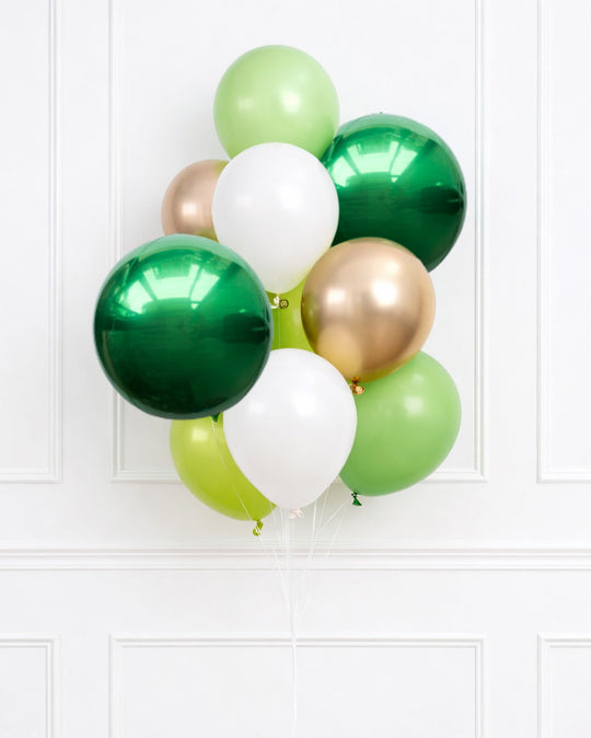 St. Patrick's Day - Orb and 11in Balloons - bouquet of 10