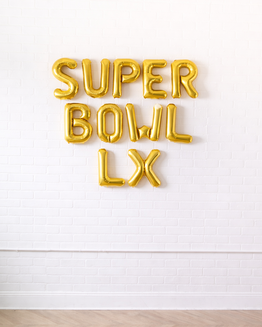 The Big Game - SUPERBOWL LX 16in Foil Letters Set