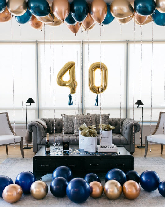 Elegant Birthday Hotel Surprise Setup - White Glove Service Included