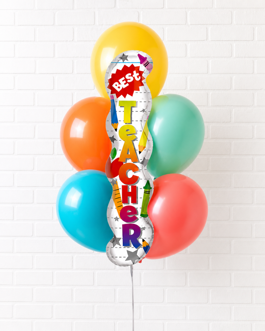 Teacher Appreciation - Foil and 11in Balloon Bouquet