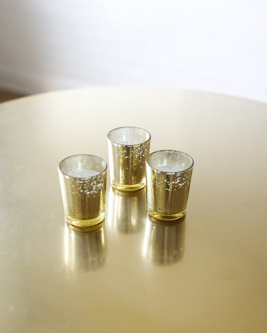 Gold Votives - Candle Set
