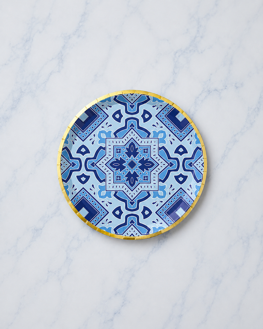 Coterie - Amalfi Blues Large Plates  - pack of 10