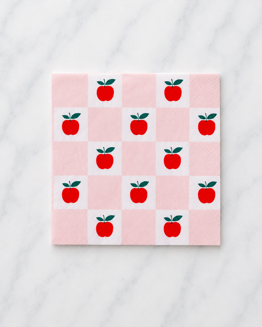 Bonjour Fête - Apple Print Napkins - Pack of 20