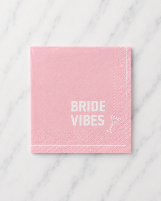 Talking Tables - Pink Bride Paper Cocktail Napkins - pack of 20