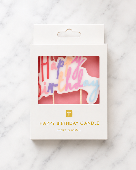 Talking Tables USA - Pastel Happy Birthday Candle