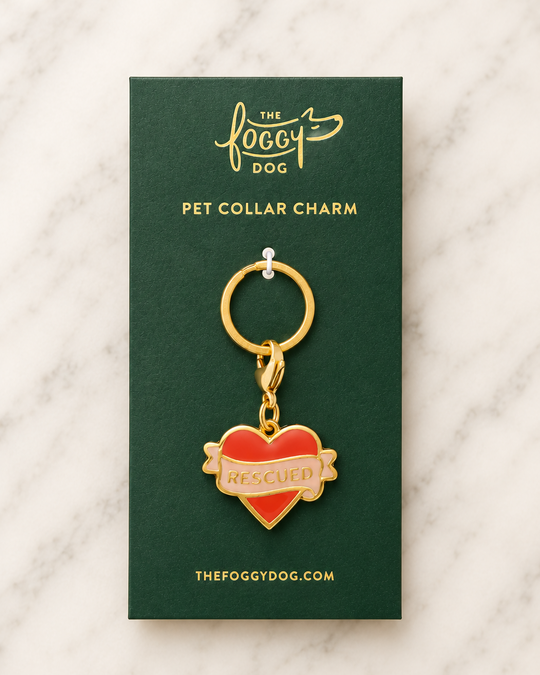 The Foggy Dog - Rescued With Love Collar Charm