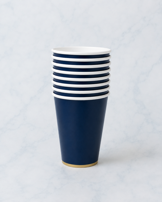 Bonjour Fête - Midnight Blue Signature Cups - pack of 8