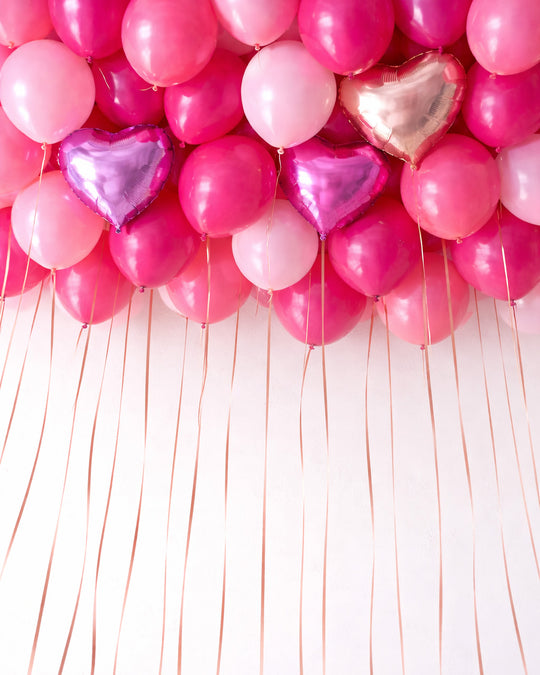 Valentine’s Day – Ceiling Balloon Set with Foil Hearts