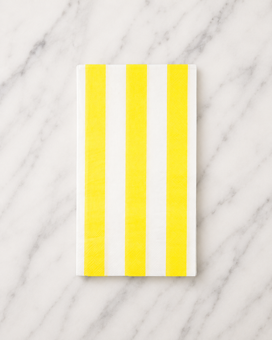 Bonjour Fête - Soleil Yellow Cabana Stripe Guest Towels