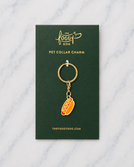 The Foggy Dog - Hot Dog Collar Charm