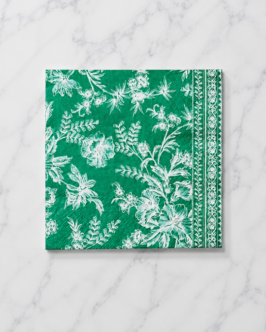 Coterie - Emerald Toile Cocktail Napkins - pack of 25