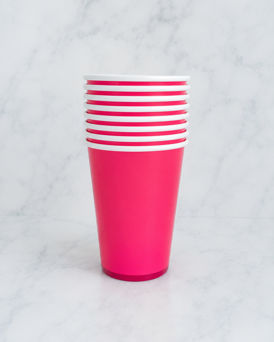 Bonjour Fête - Haute Pink Signature Cup - pack of 8