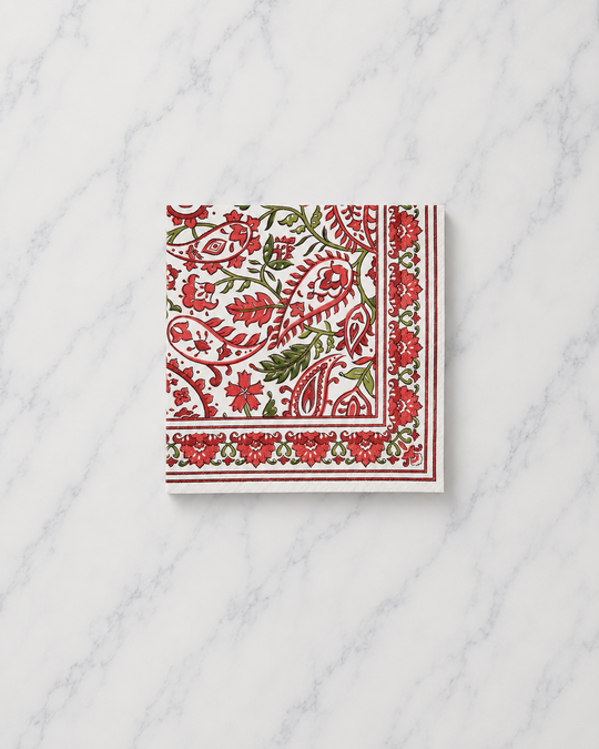 Coterie - Festive Paisley Cocktail Napkins  - pack of 25
