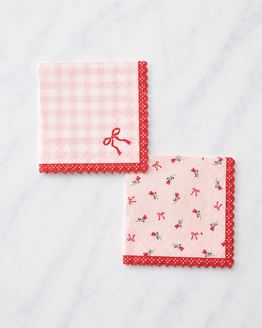 Harlow & Grey - Sweet Gingham - Cocktail Napkins - pack of 20