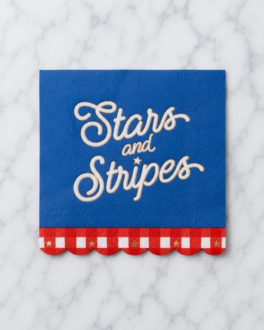 Bonjour Fête - Stars and Stripes Large Napkins - pack of 20