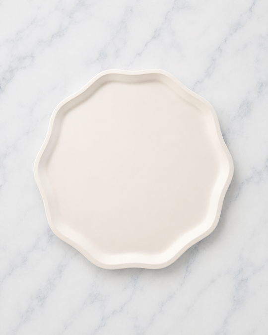 Bonjour Fête - French Crème Compostable Dinner Plates - pack of 8