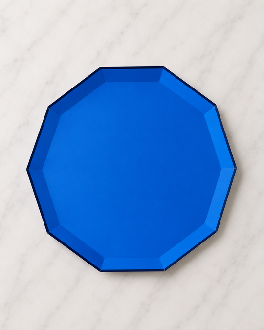 Bonjour Fête - Palisades Blue Signature Large Plates - pack of 8