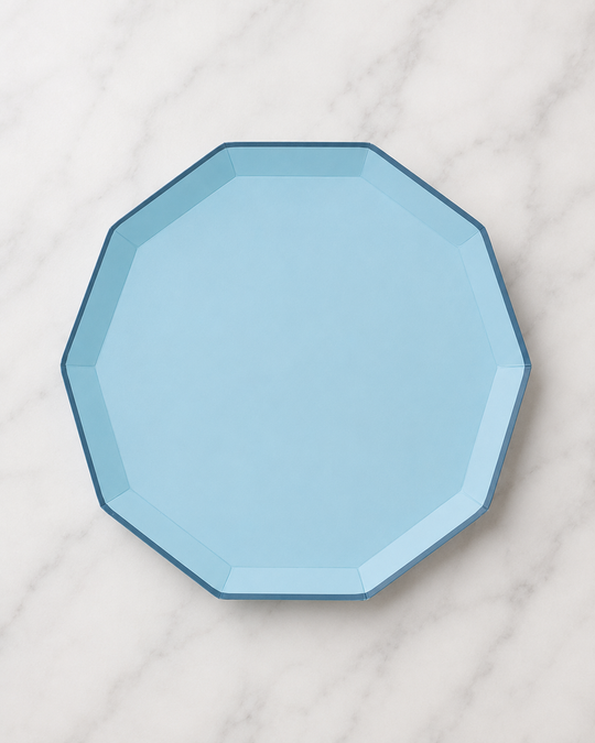Bonjour Fête - Sky Blue Premium Dinner Plates - pack of 8