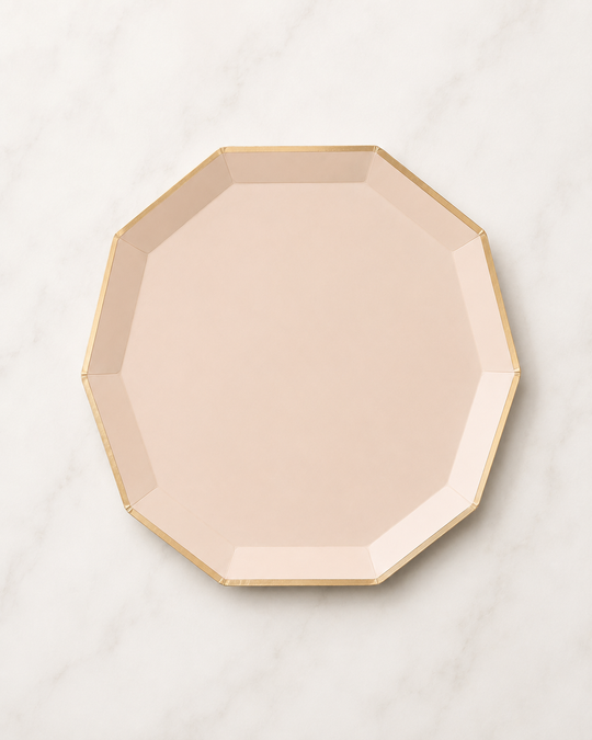 Bonjour Fête - Sweet Peach Premium Dinner Plates - pack of 8