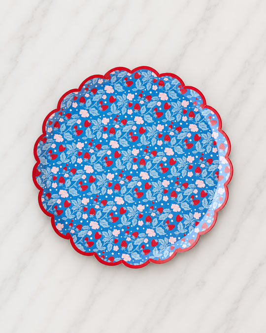 Bonjour Fête - Summer Strawberry Small Plates - pack of 8