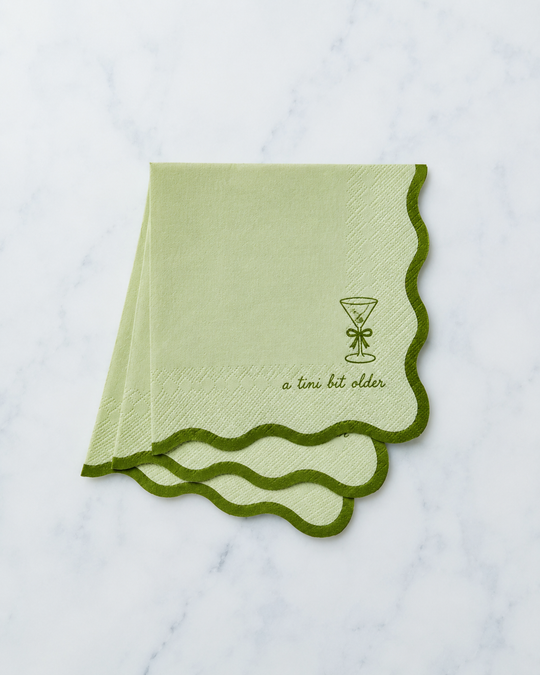 Harlow & Grey - Tini Bit Older - Classic Martini Cocktail Napkins