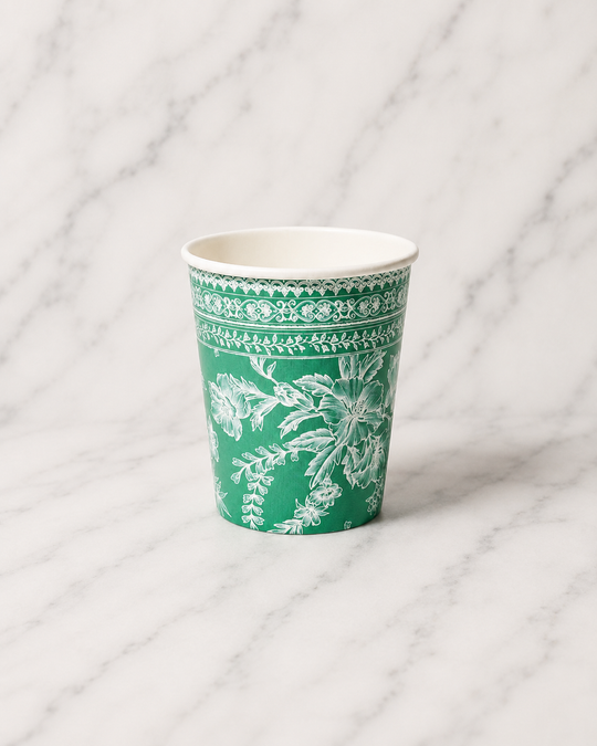 Coterie - Emerald Toile Cups  - pack of 10