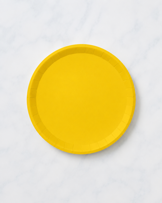 Coterie - Sunshine Yellow Large Paper Party Plates (10 per Pack)