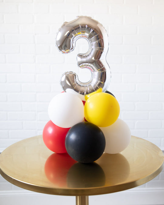 Racecar - Tabletop Number Balloon