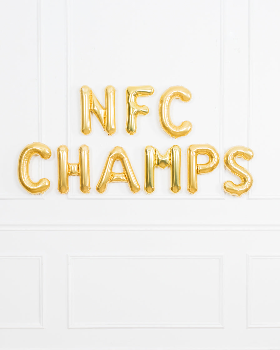 The Big Game - AFC/NFC Champs 16in Foil Letters Set — Paris312