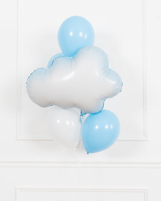 Airplane Theme - Cloud Foil and 11in Balloon Bouquet