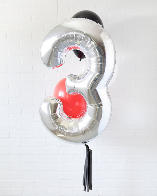 Racecar - Number Balloon Bouquet