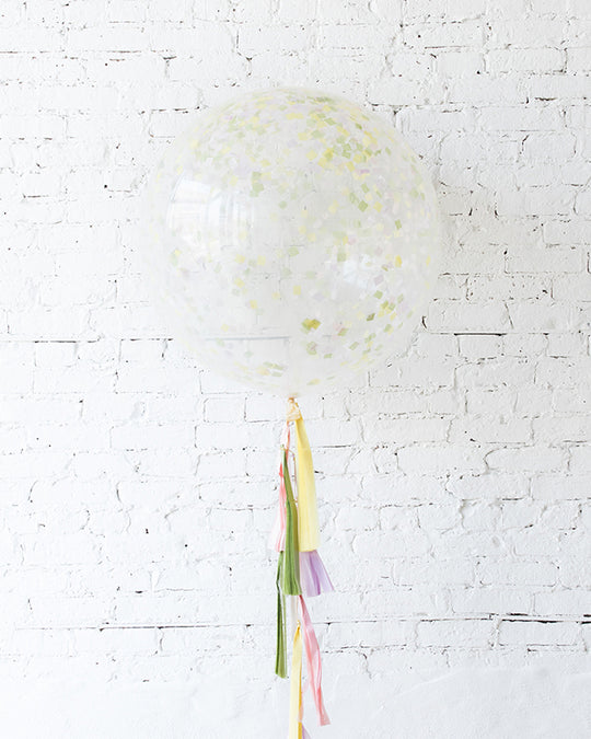 Easter - Confetti Giant Balloon with Tassel