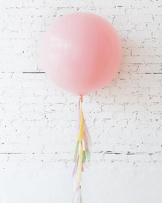 Easter - Giant Pearl Pink Balloon with Tassel