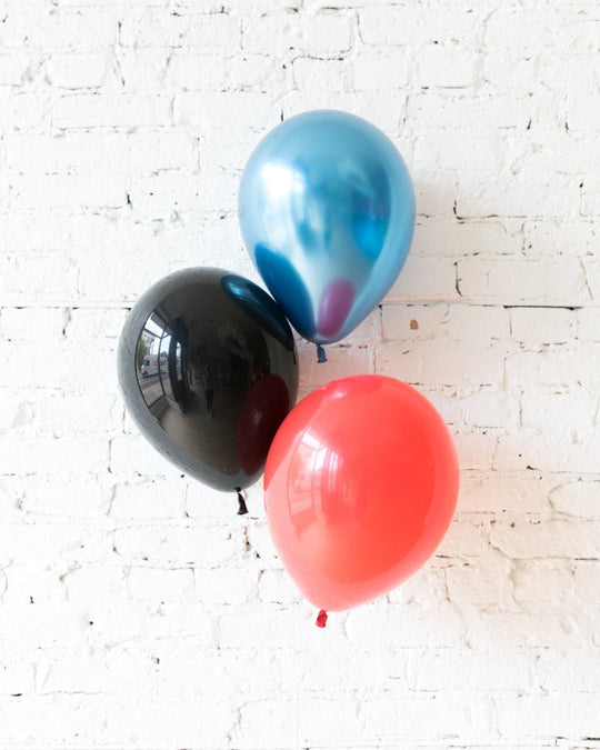 Superhero Theme 11in Balloons - bouquet of 3