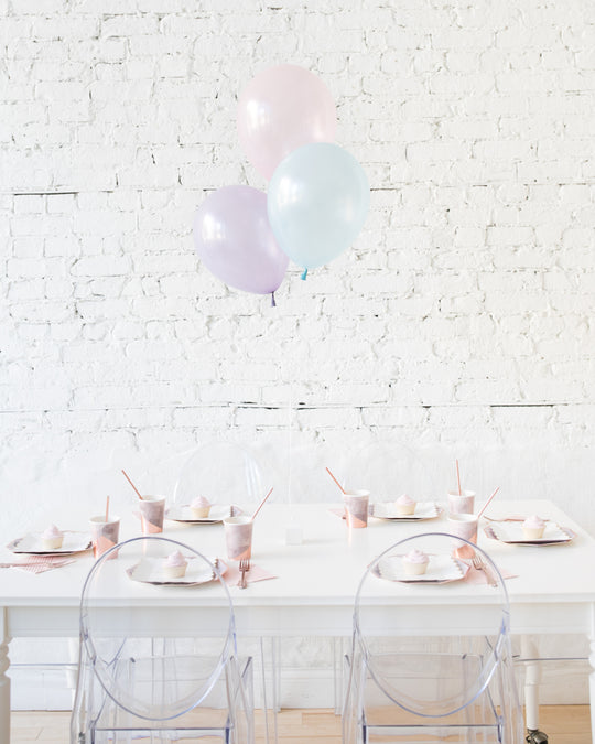 Unicorn Theme 11in Balloons Centerpiece - bouquet of 3